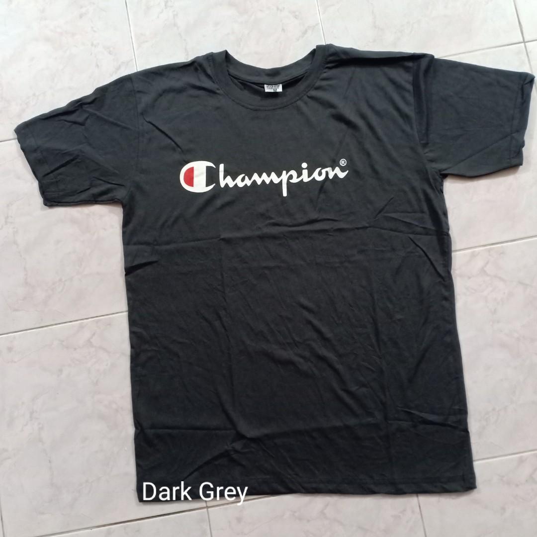 dark grey champion shirt