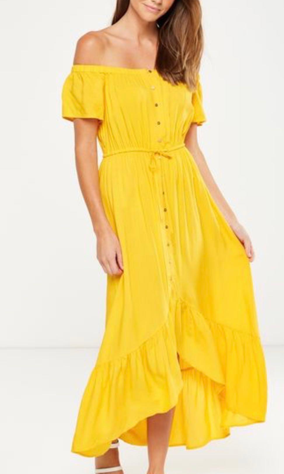 yellow dress cotton on