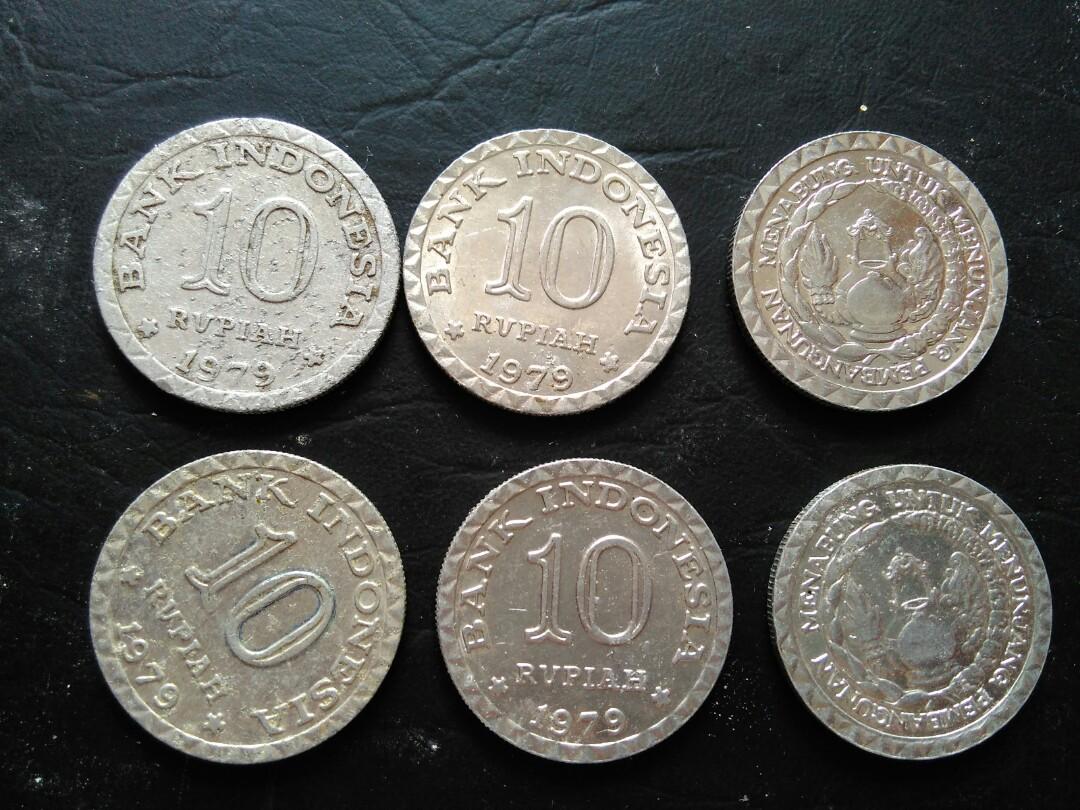 Duit Syiling Lama Indonesia 1979 Rp 10 Antiques Currency On Carousell