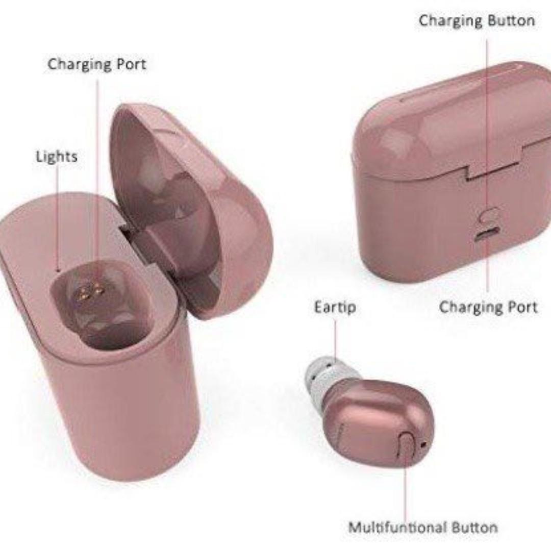 E500 NENRENT S570 Bluetooth Earbud Smallest Mini Invisible V4.1 Wireless Bluetooth Earpiece Headset Headphone Earphone with 400mAh Charging Case