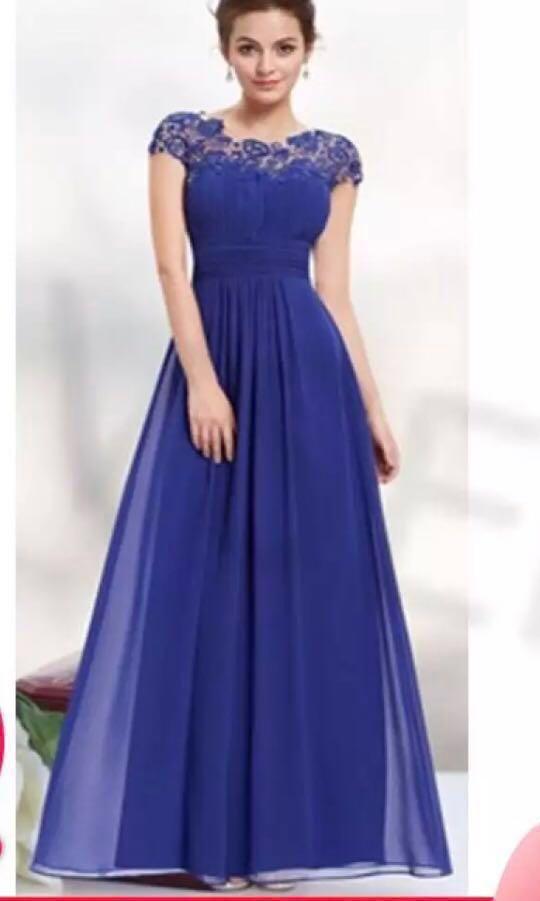 Elegant Dresses Lace Wedding Party Dinner Gown Maxi Dress Women S