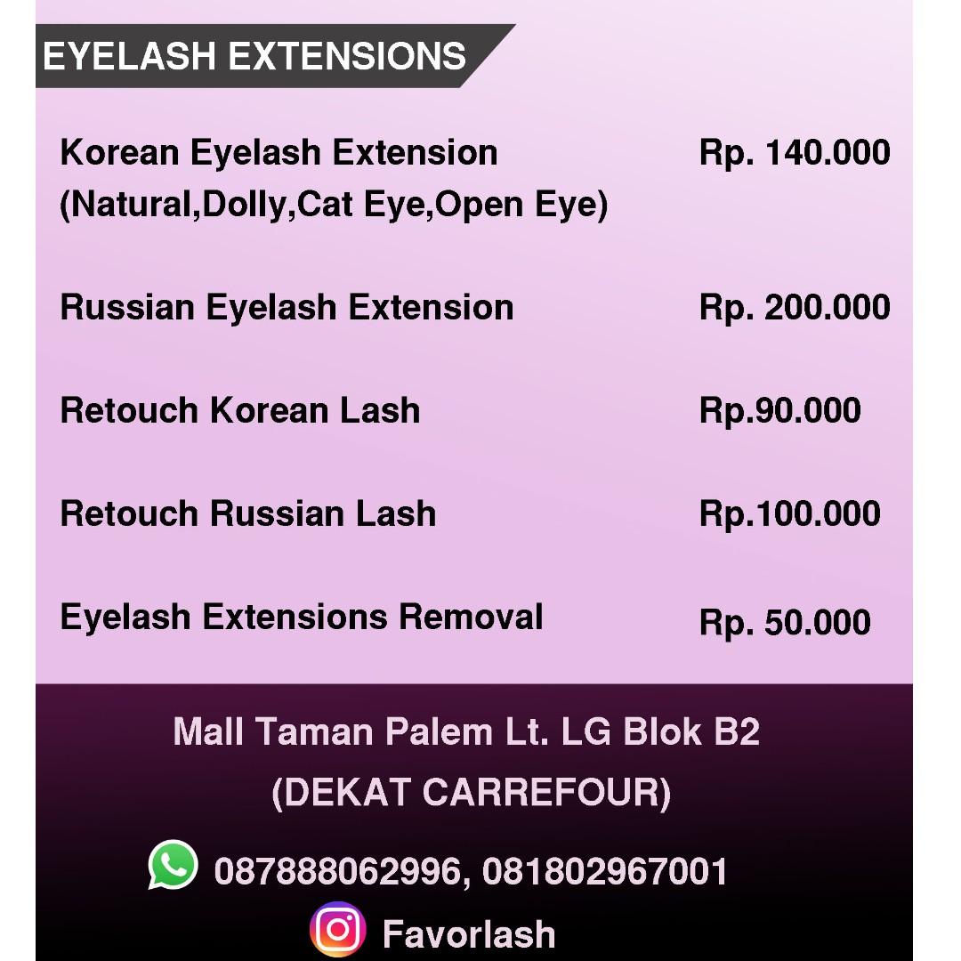 Eyelash Extension 100rb Kualitas Premium Kesehatan Kecantikan Parfum Kuku Lainnya Di Carousell