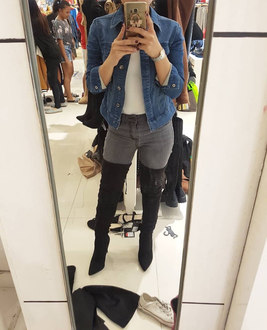 forever 21 thigh high boots