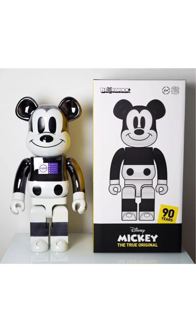 Fragment x bearbrick Mickey Mouse 400% and 100%, Hobbies & Toys 