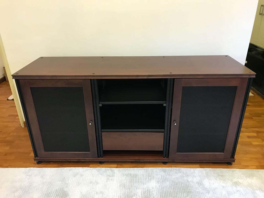 Gorgeous High End Tv Console Media Cabinet Furniture Shelves Drawers On Carousell