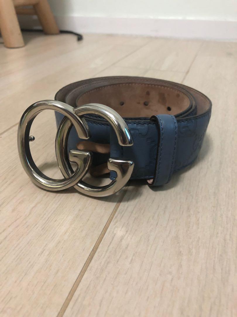 baby blue gucci belt
