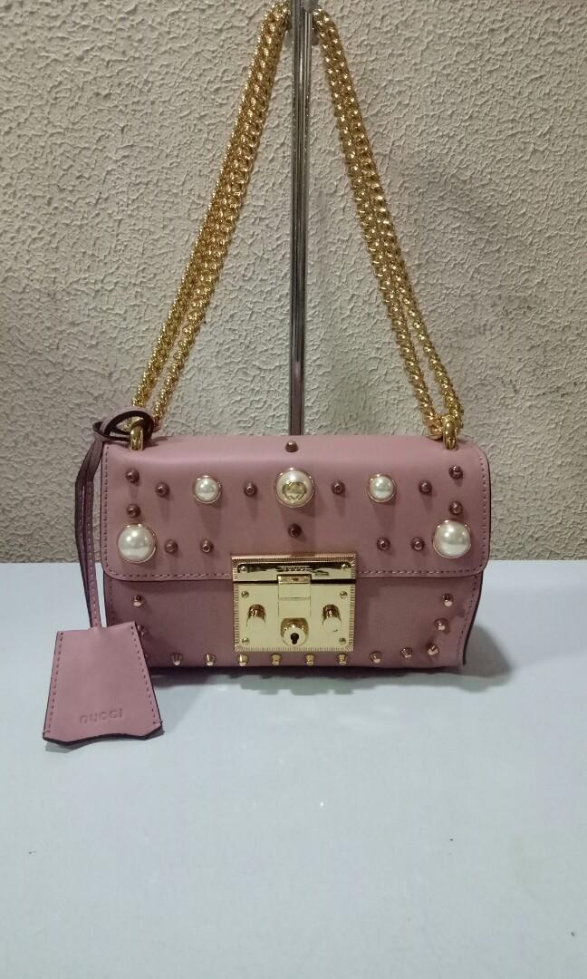 gucci padlock chain bag