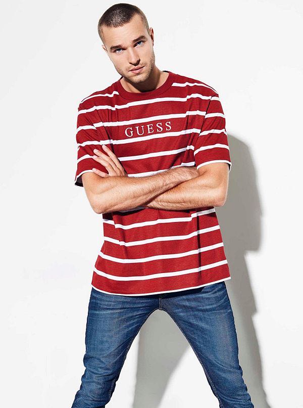 Guess doheny striped tee top