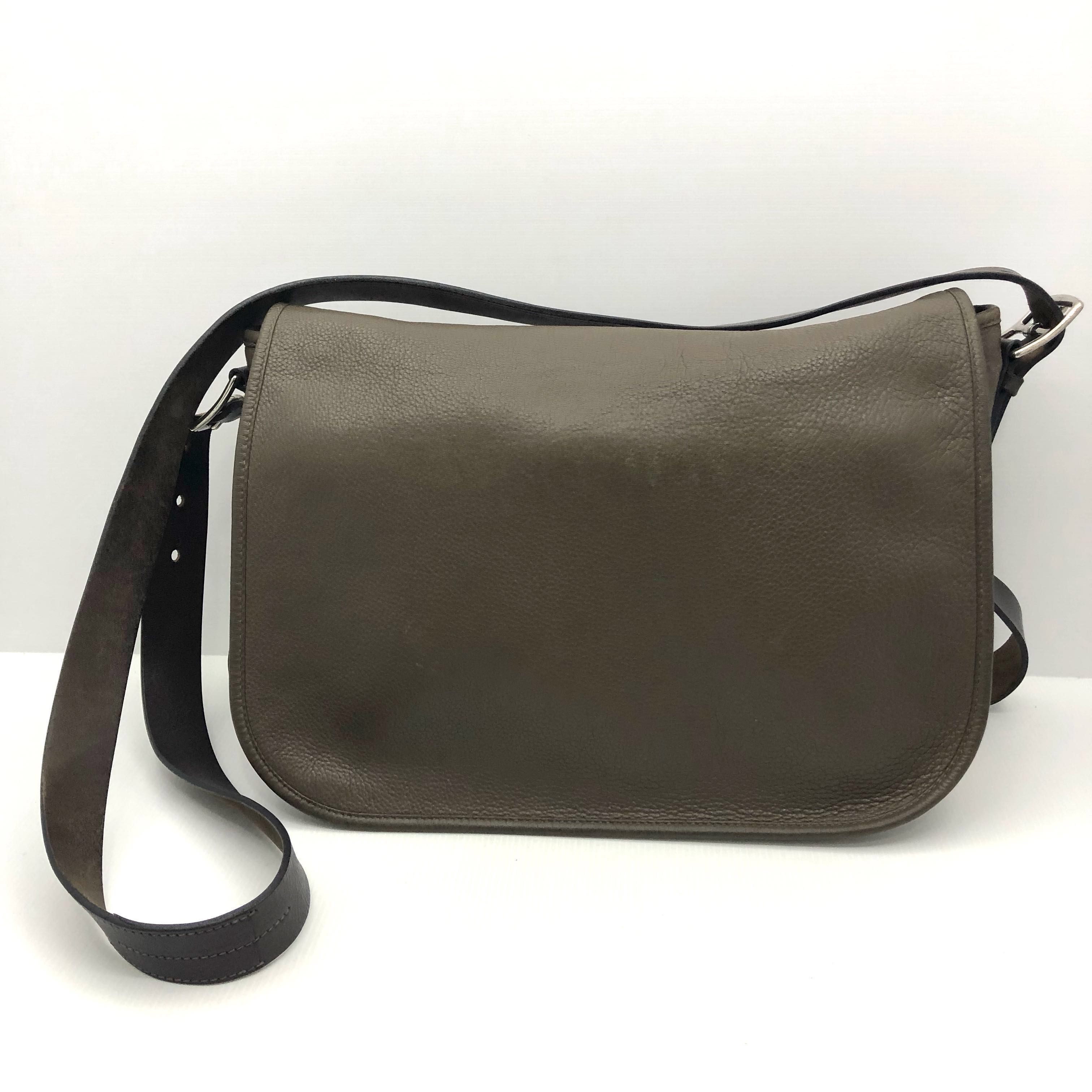 Hermes Barda 35 R Stamp Messenger Bag 197000274 Men s Fashion