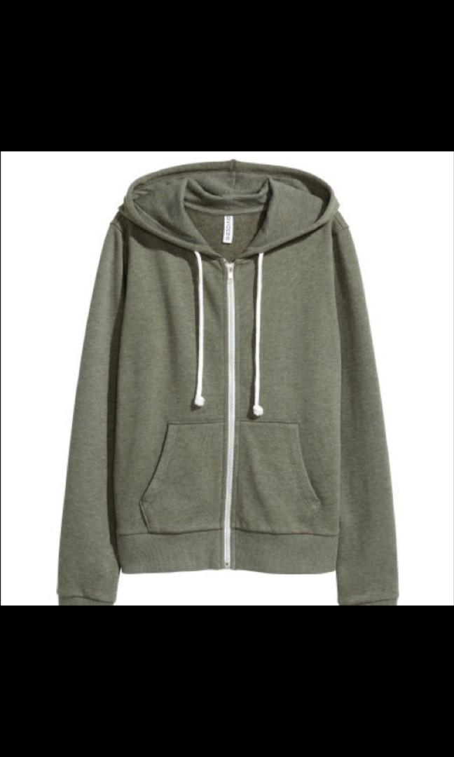 jaket hoodie h&m pria