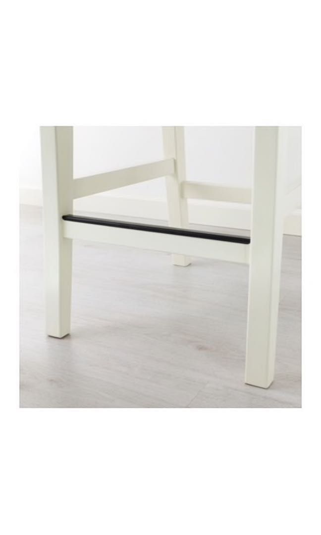 Ikea Bar Stool White Ingolf 90362737 Furniture Tables Chairs