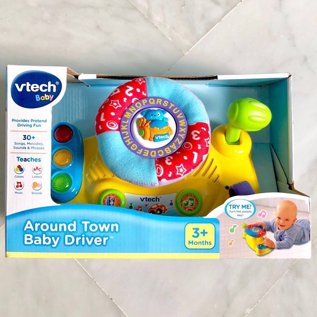 In Stock Vtech Baby Around Town Baby Driver Brand New Babies Kids Infant Playtime On Carousell