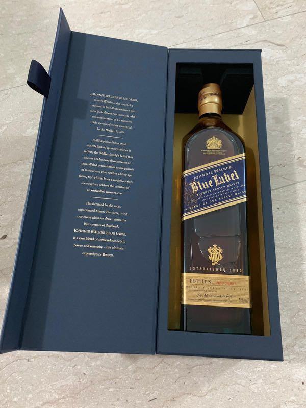 Johnnie Walker Blue Label 1L BNIB, Food & Drinks, Alcoholic ...