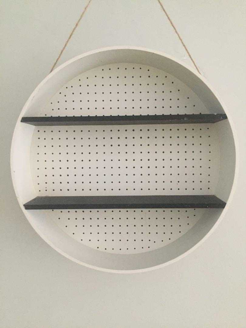 Kmart hanging round shelves, Home & Furniture, Home Décor on Carousell