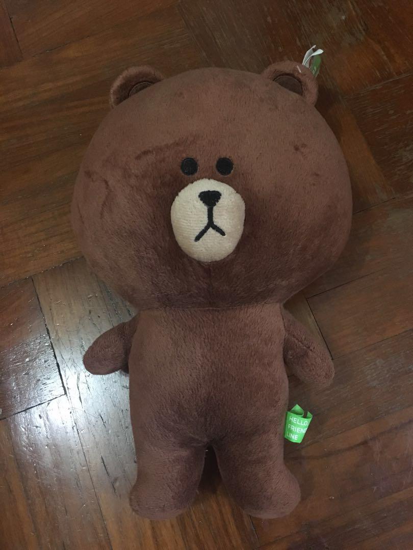 line bear plush
