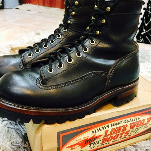 lone wolf logger boots