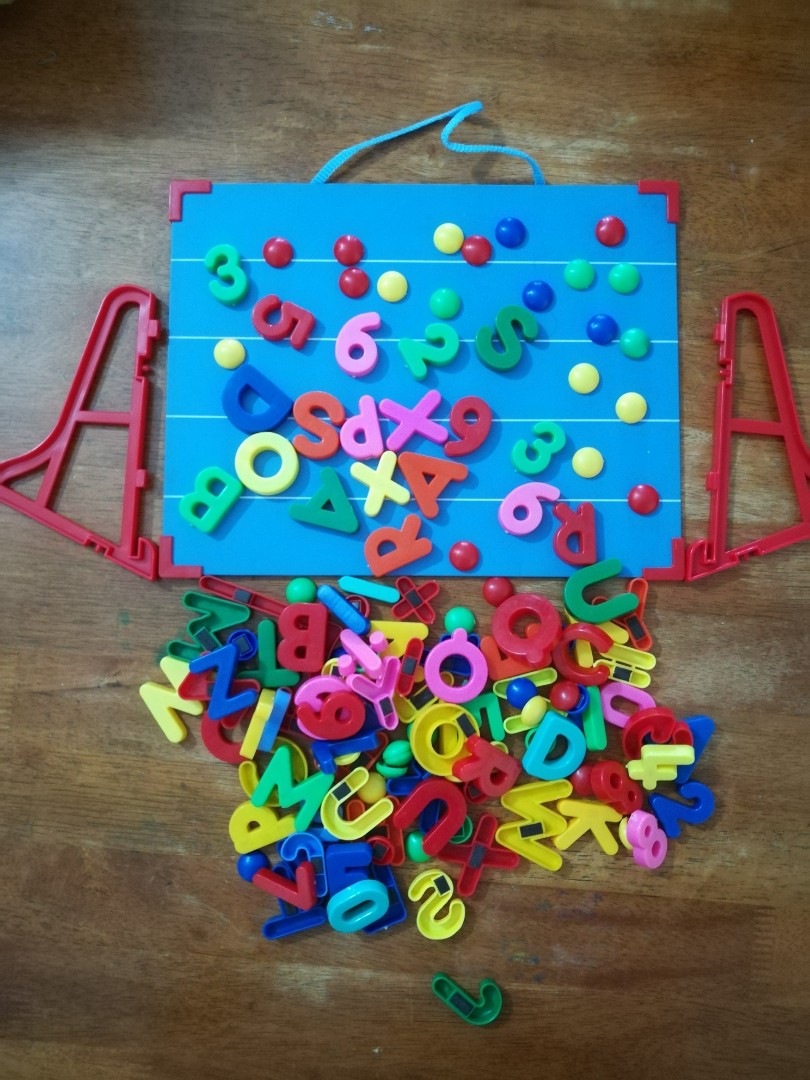 board with alphabets and numbers, Babies & Kids, Baby Nursery