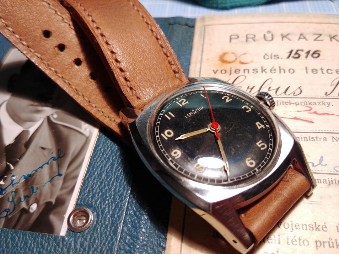 Majetek Lemania WWII Czech Military Pilot Watch, Luxury, Watches on  Carousell