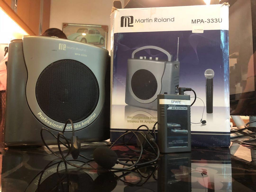 Martin Roland - Rechargeable Portable Wireless PA Amplifier, Audio ...