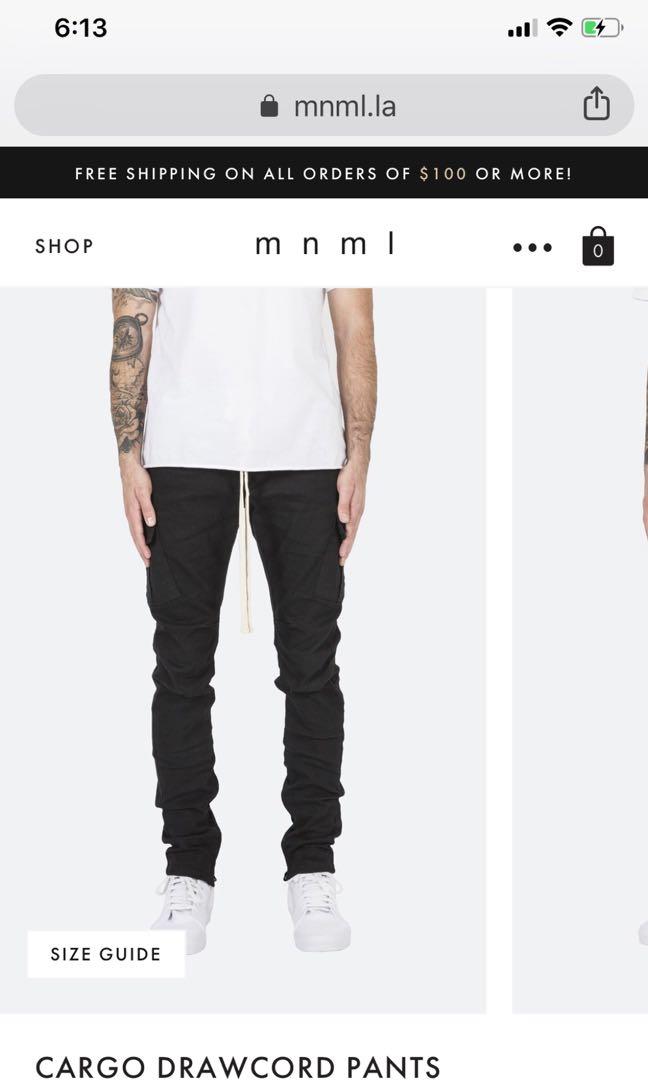 cargo drawcord pants