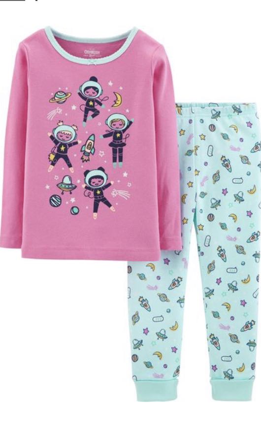 Carters Baby Boys 4 Piece Snug Fit Cotton Pajamas Astronaut