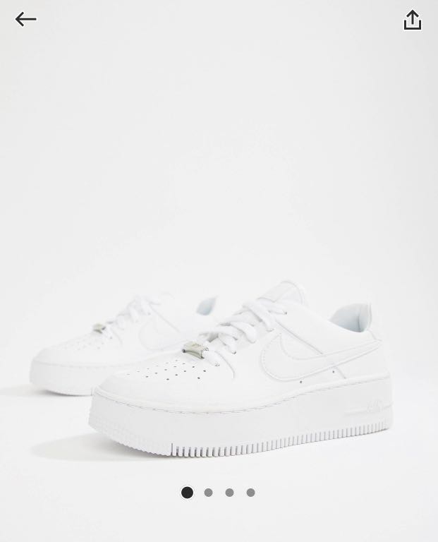 nike grey ice air force 1 sage trainers