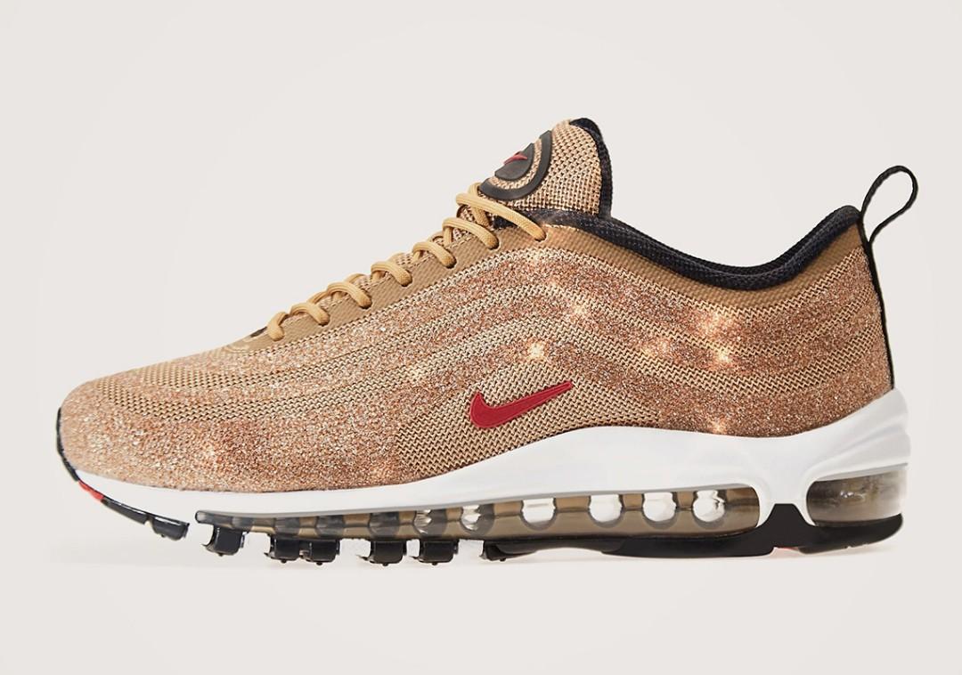 Nike 97 sales swarovski gold