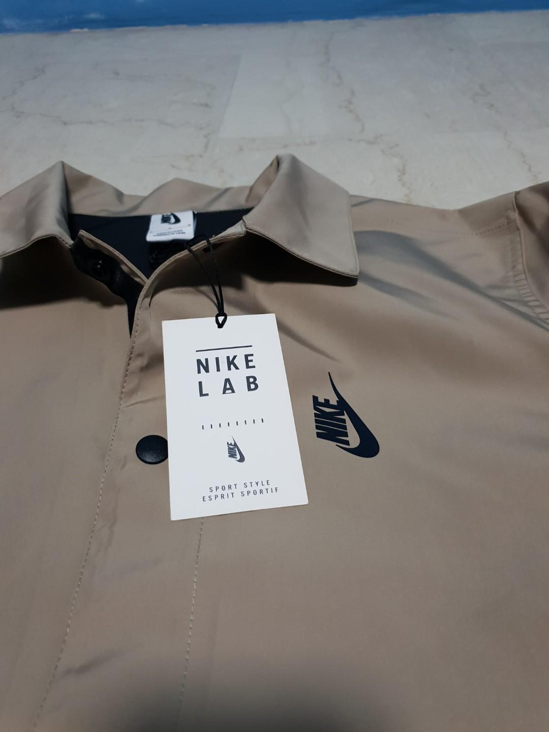Nike Lab Coat Khaki brown Men s Fashion Coats Jackets and Outerwear on Carousell