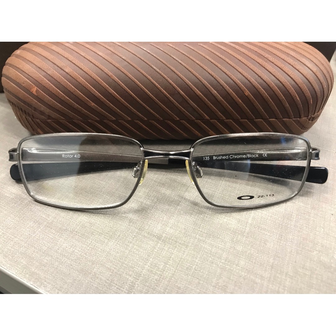NO Restock Authentic Oakley Rotor 4.0 Brushed Chrome Black Brand