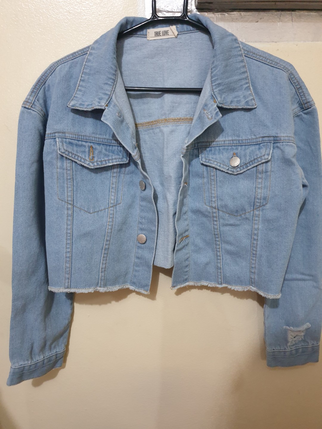 denim jacket with crop top