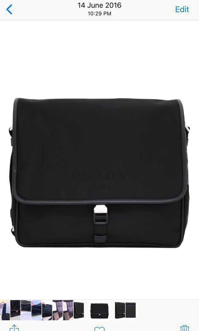 prada tessuto messenger bag