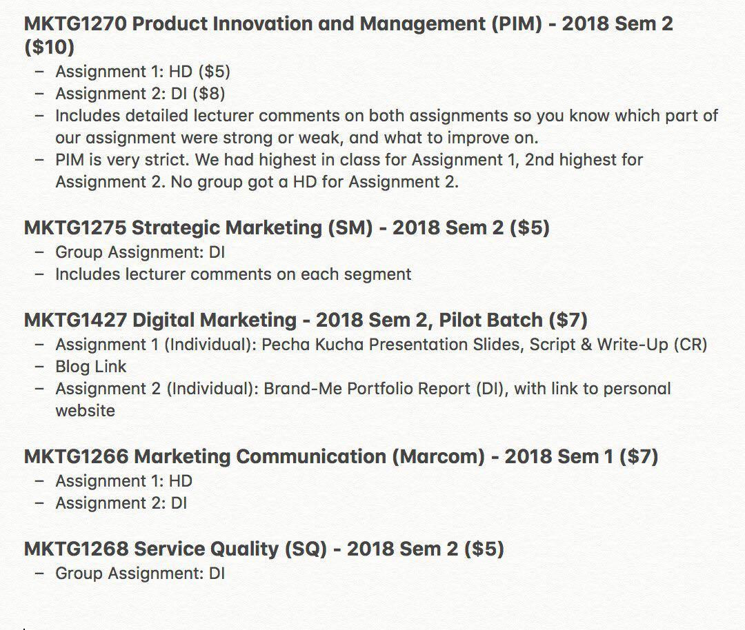 Rmit Marketing Assignments Books Stationery Textbooks Professional Studies On Carousell
