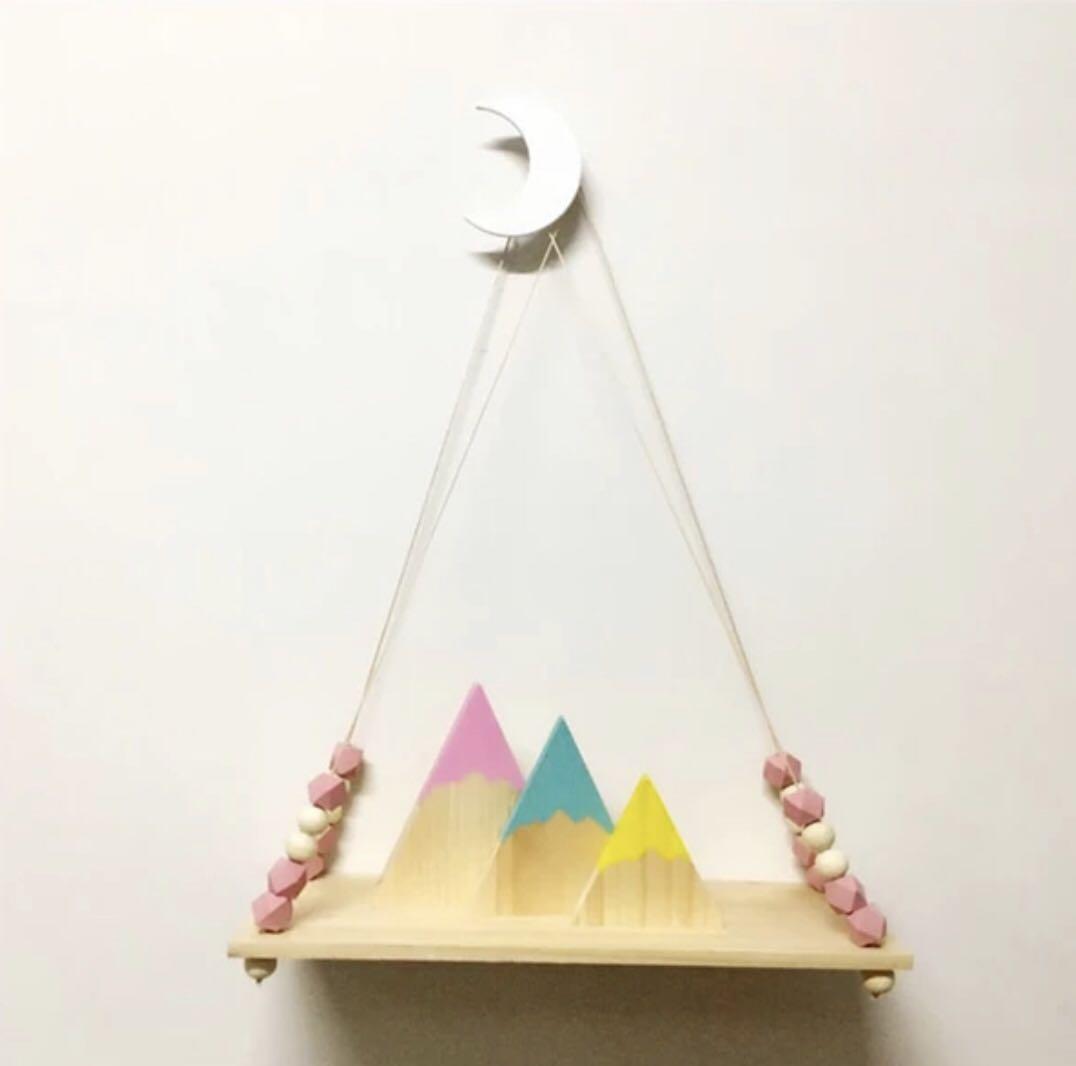 Scandinavian Design Wooden Hanging Shelf (Category: Other Kids Furniture) located in Quezon City. Submitted by konmarime (Listing ID 209107385, Image 1). Description: .