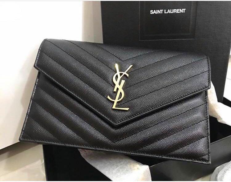 Sell Saint Laurent Wallet on Chain 19 - Black