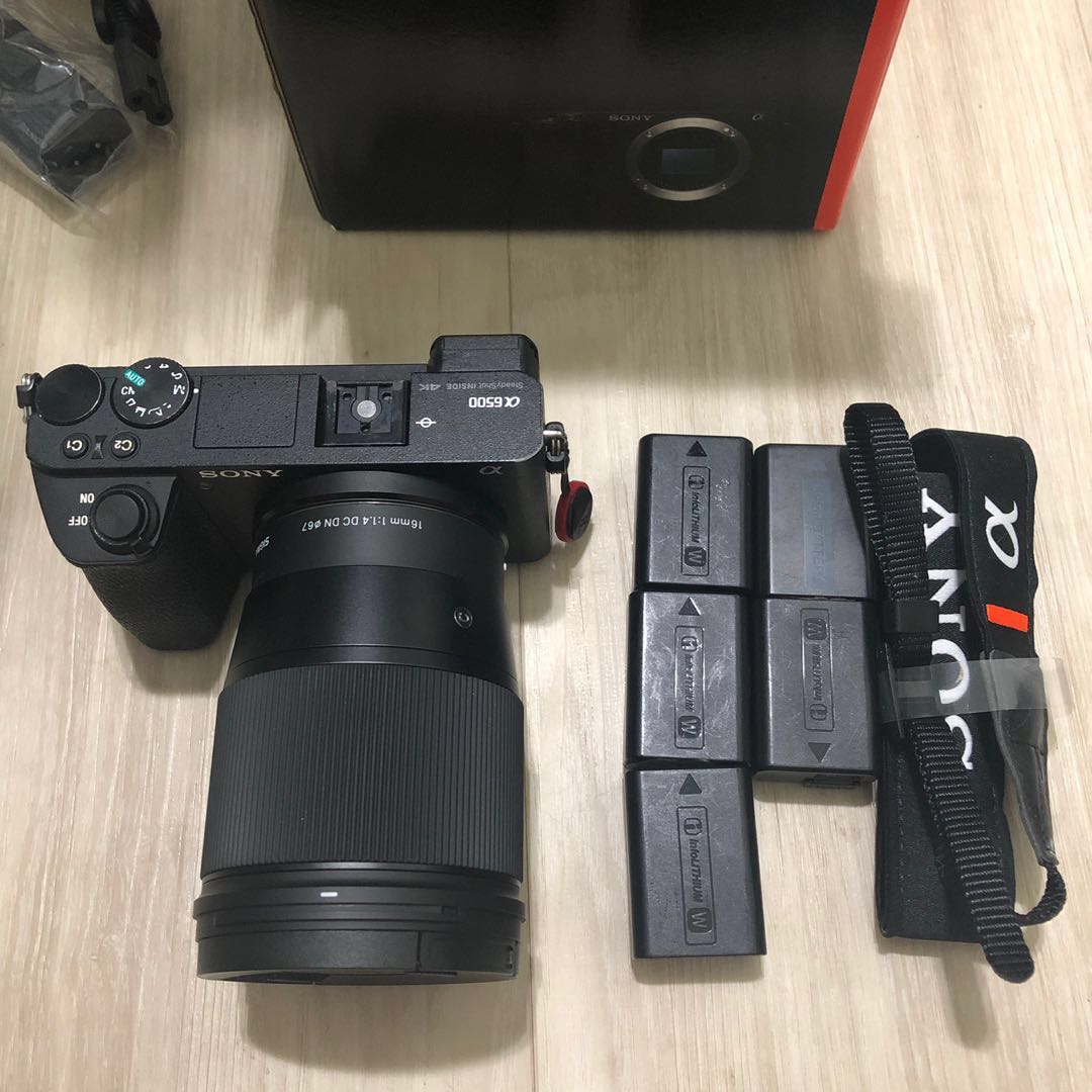 Sony a6500 + Sigma 16mm f1.4, Photography, Cameras on Carousell