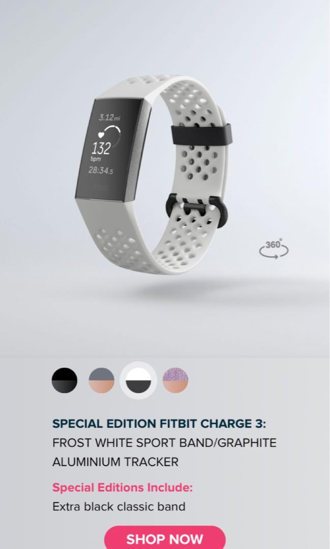 Special edition fitbit charge 3 , Health & Nutrition, Health Monitors ...