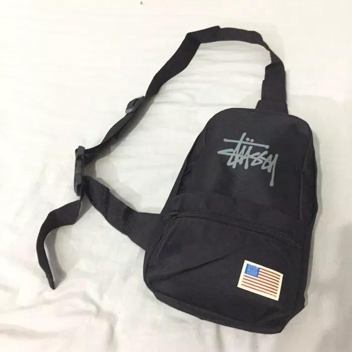 stussy troops sling bag