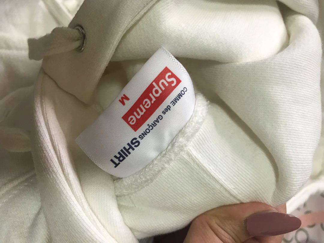Supreme x CDG Split Box Logo Hoodie, Men's Fashion, Tops & Sets ...