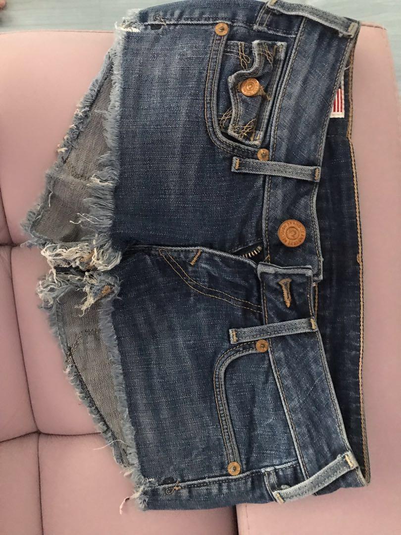 true religion overall shorts