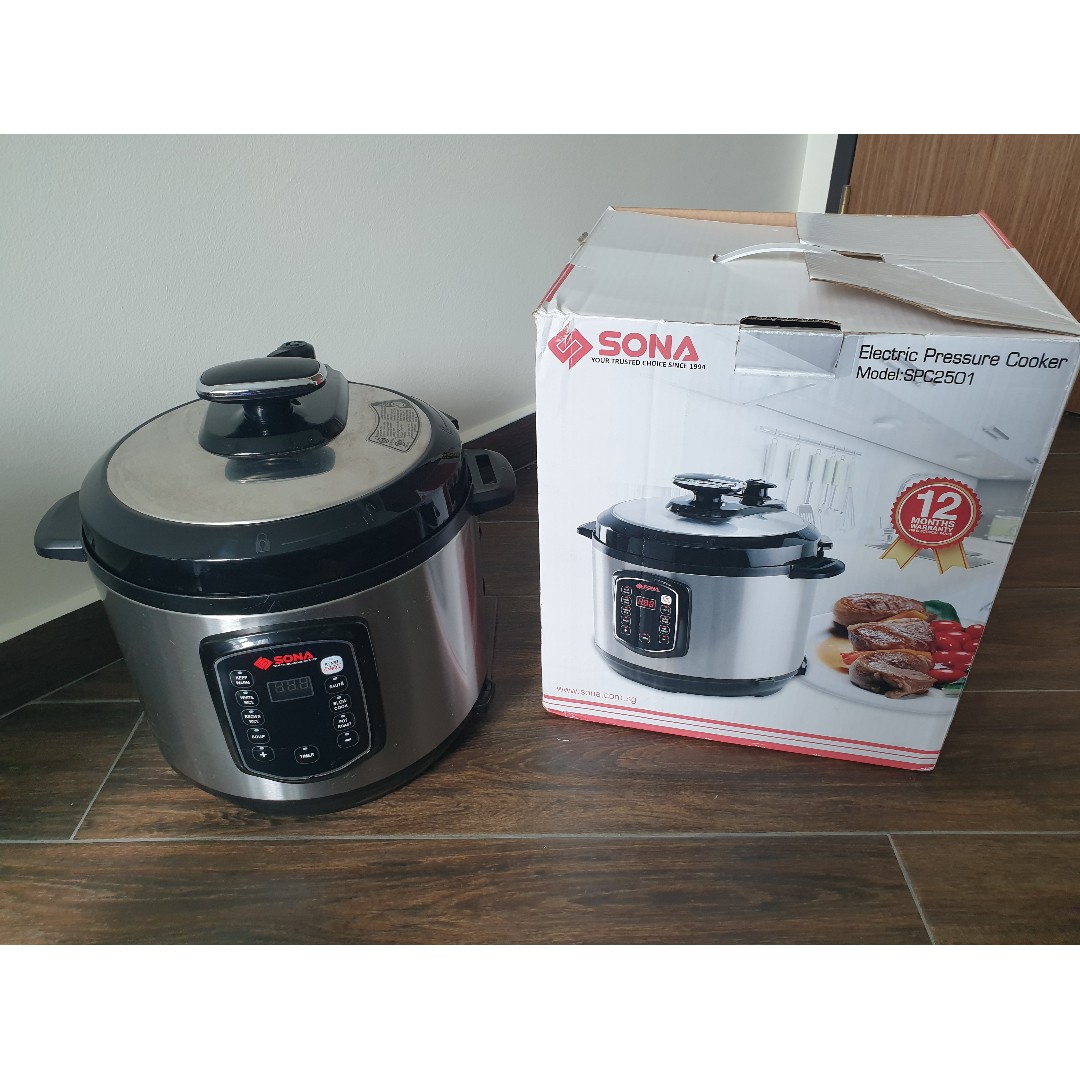 USED SONA SPC 2501 Digital Pressure Cooker 6L TV Home
