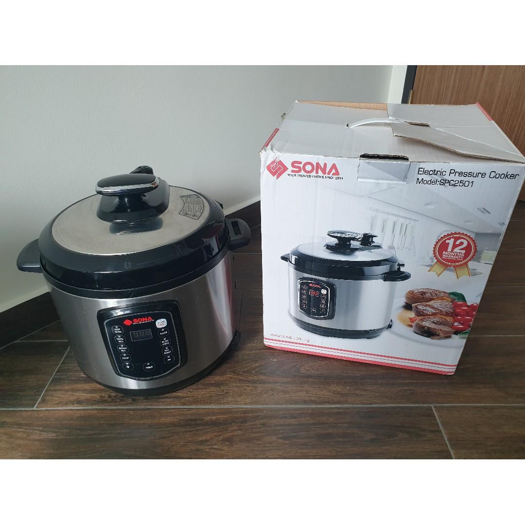 How to use sona pressure cooker online