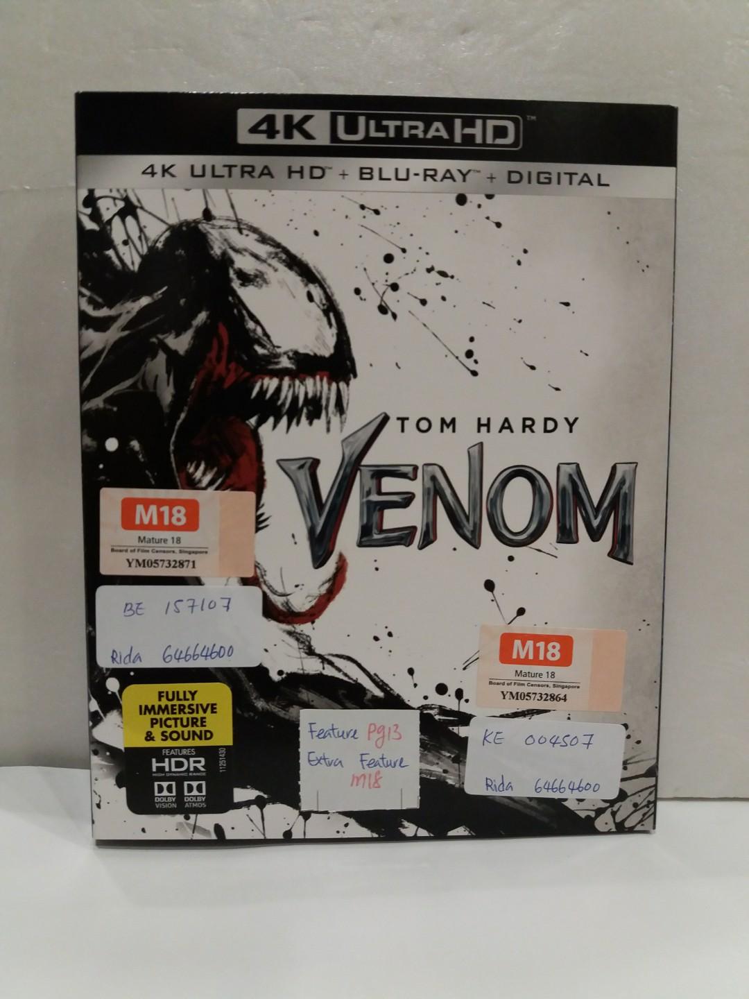 Venom Ultra Hd Blu Ray Dvd Music Media Cds Dvds Other Media On Carousell Spider walking on a white floor.