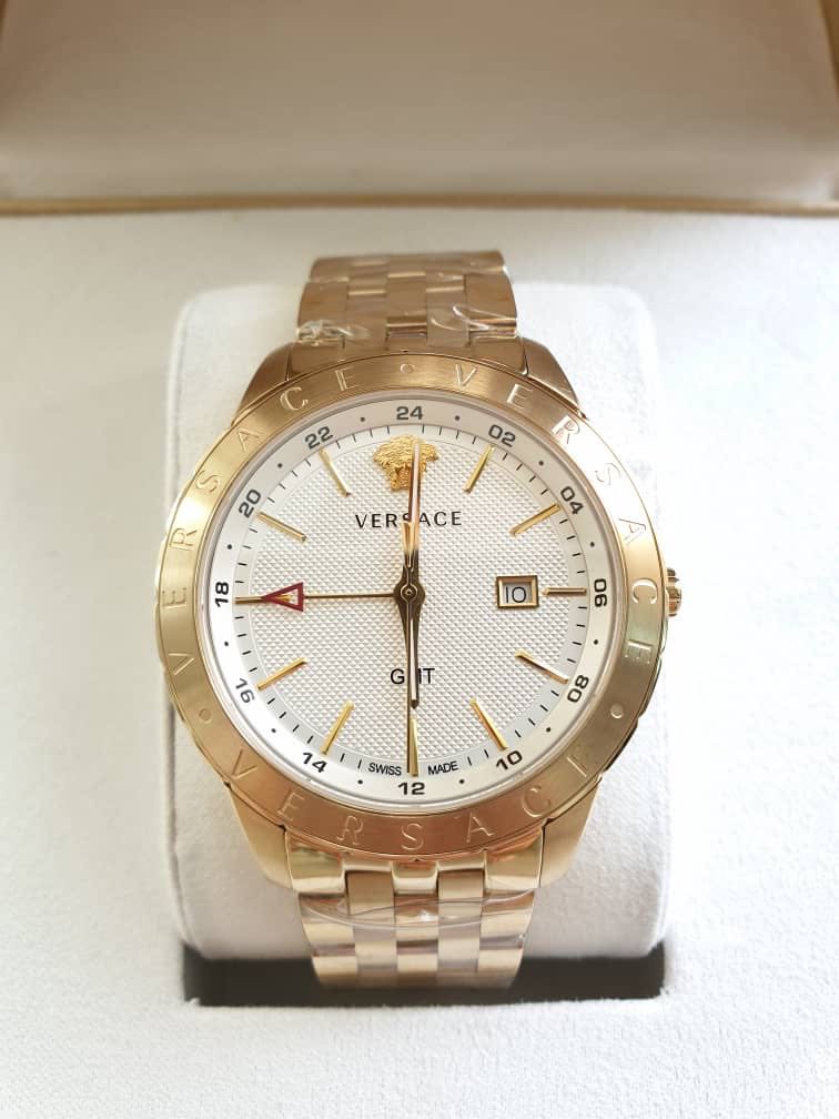 versace champagne metal univers watch