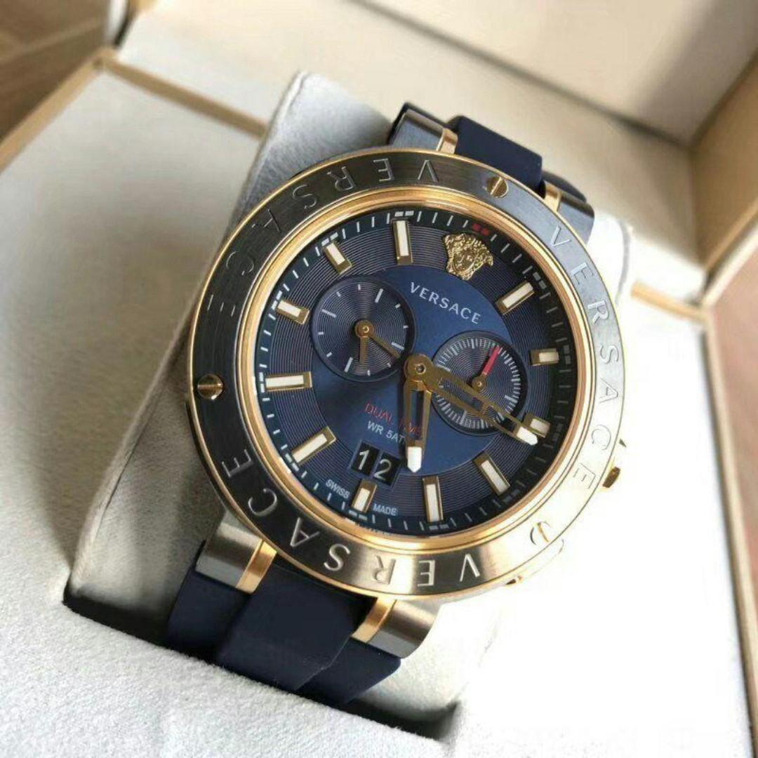 Versace black v extreme chronograph watch sales