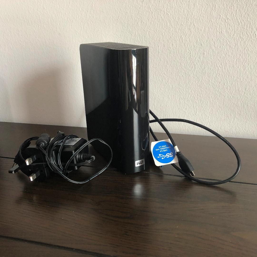 Wd Western Digital 4tb My Book Powered External Hard Drive Black Usb 3 0 Barely Used Electronics Computer Parts Accessories On Carousell
