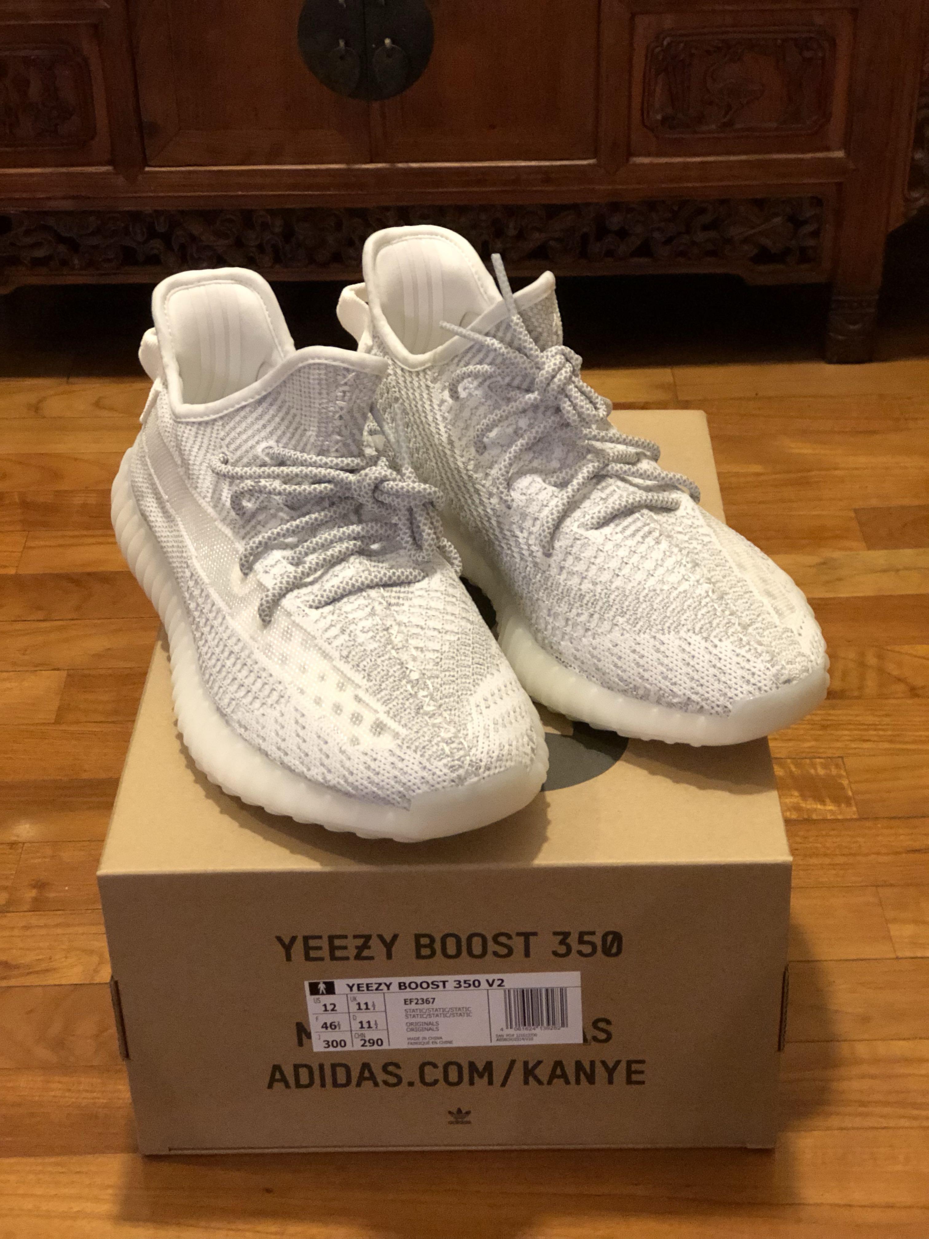 YEEZY STATIC 3M REFLECTIVE US12 Men s Fashion Footwear Sneakers on Carousell