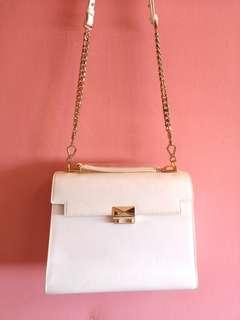 BRAND NEW White Charles & Keith Sling and Handbag
