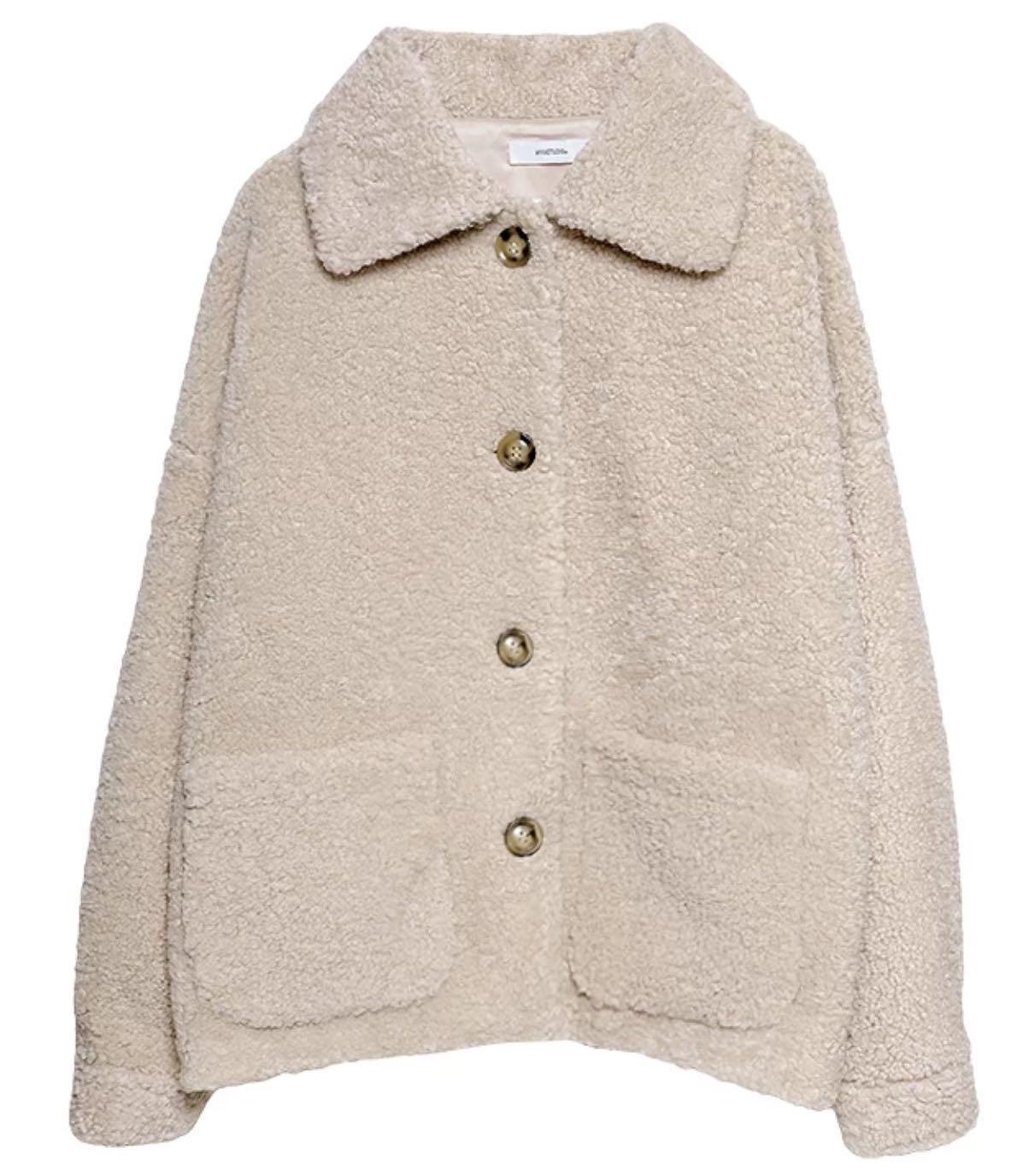 韩版熊宝宝仿羊羔绒外套