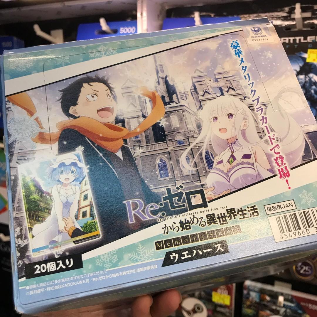 現貨 日版 Re 從零開始的異世界生活第2彈 餅乾卡 卡片食玩 收藏卡 玩具 遊戲類 Board Games Cards Carousell