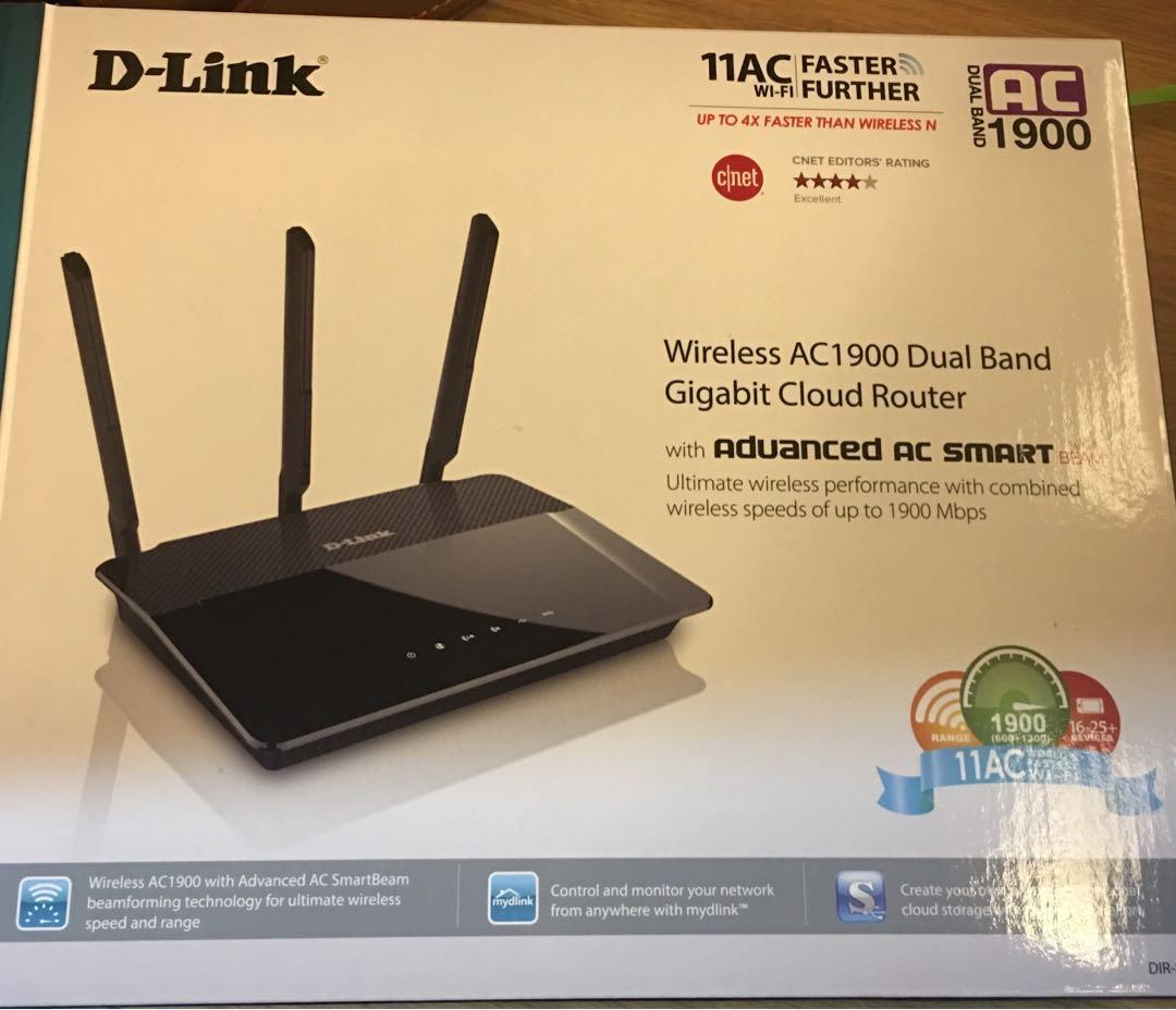 AC1900 Dual Band WI FI Gigabit Router Computers Tech Parts ac1900-dual-band-wi-fi-gigabit-router-computers-tech-parts